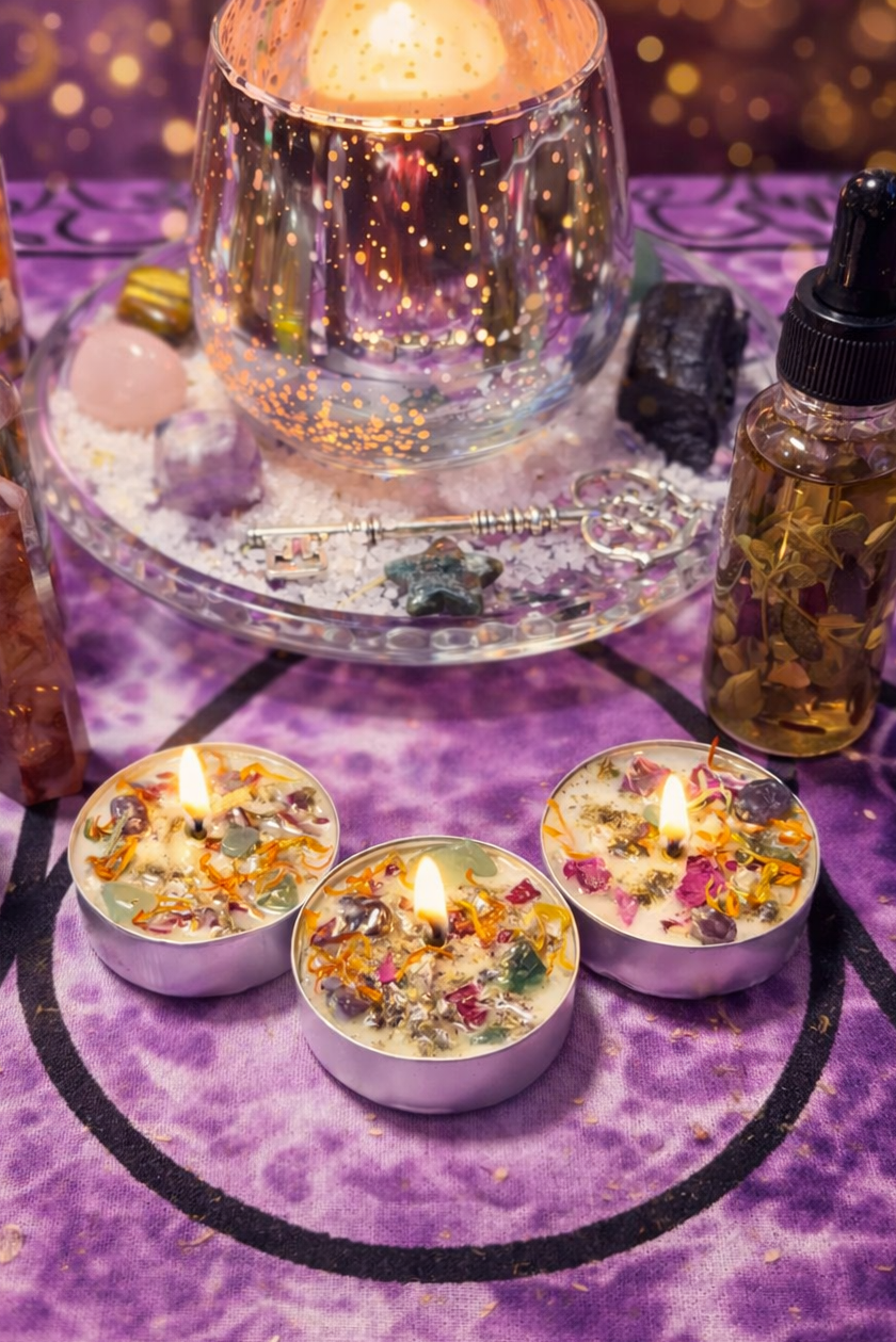 Intention Tea Light 3pk - Moonlit Brujita
